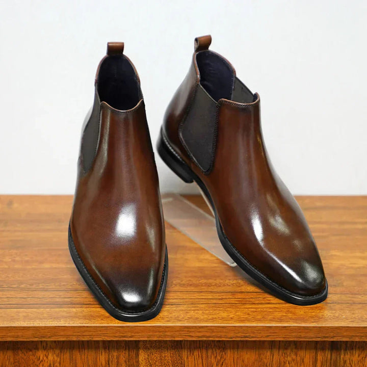Pio | Botas Chelsea de Cuero Italiano