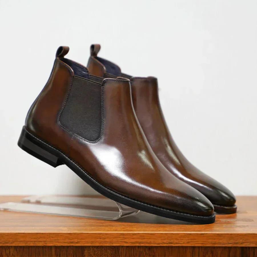 Pio | Botas Chelsea de Cuero Italiano