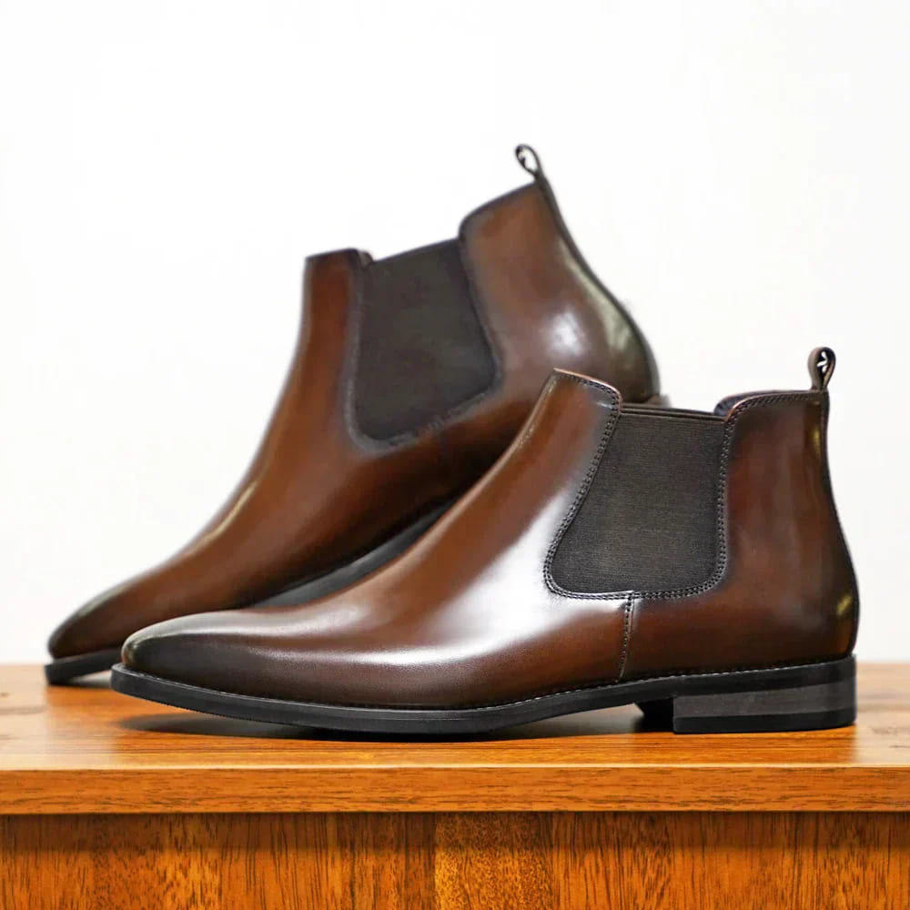 Pio | Botas Chelsea de Cuero Italiano