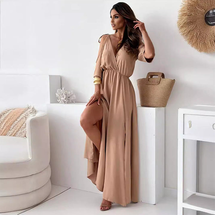 Isabella | Vestido maxi con abertura