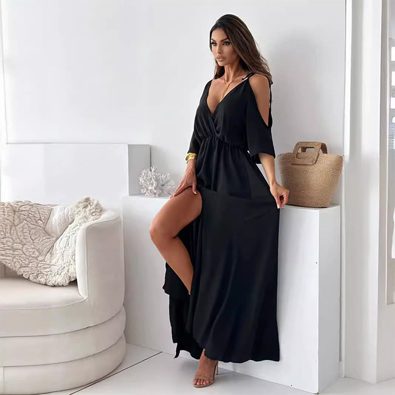 Isabella | Vestido maxi con abertura