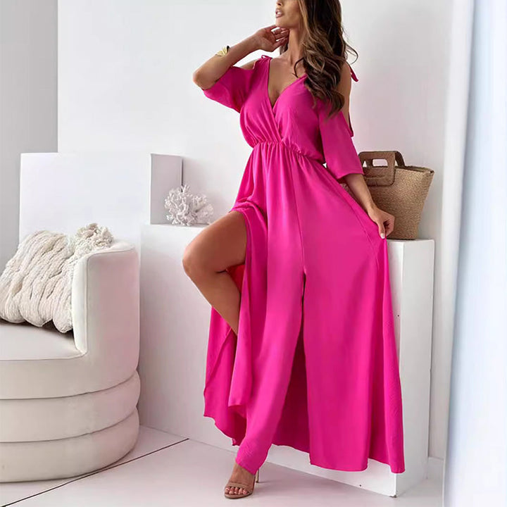 Isabella | Vestido maxi con abertura