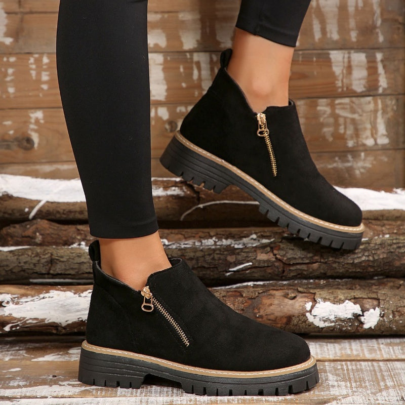 Birgitta - Botines con Cremallera Lateral