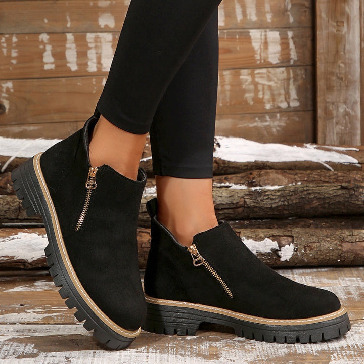 Birgitta - Botines con Cremallera Lateral