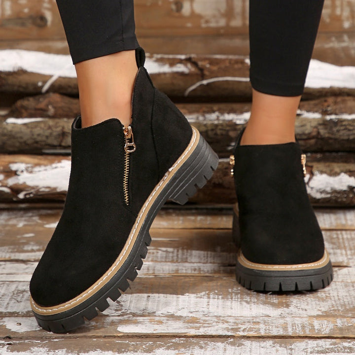 Birgitta - Botines con Cremallera Lateral