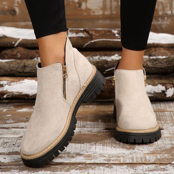 Birgitta - Botines con Cremallera Lateral